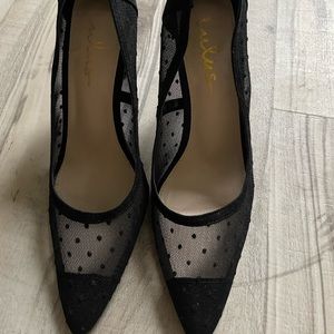 Black stiletto heels